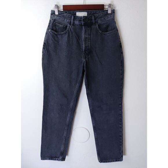 Everlane charcoal black button fly straight leg jeans size 27 - Picture 1 of 9